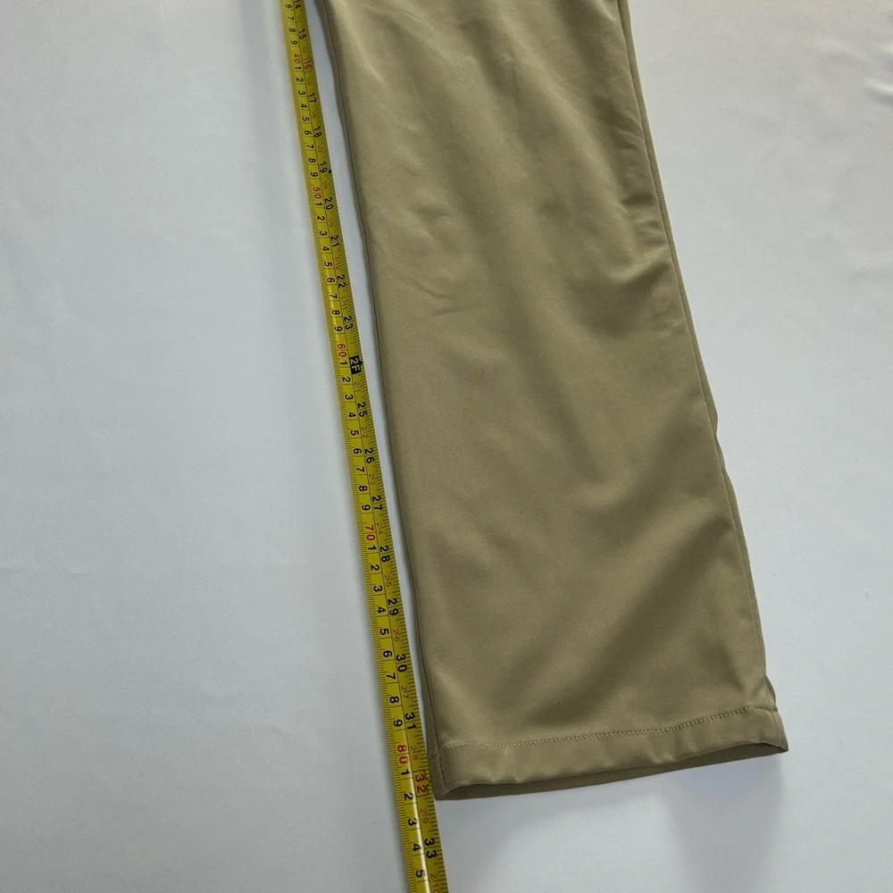 lululemon slim fit pants khaki beige size 31 stretch casual workwear